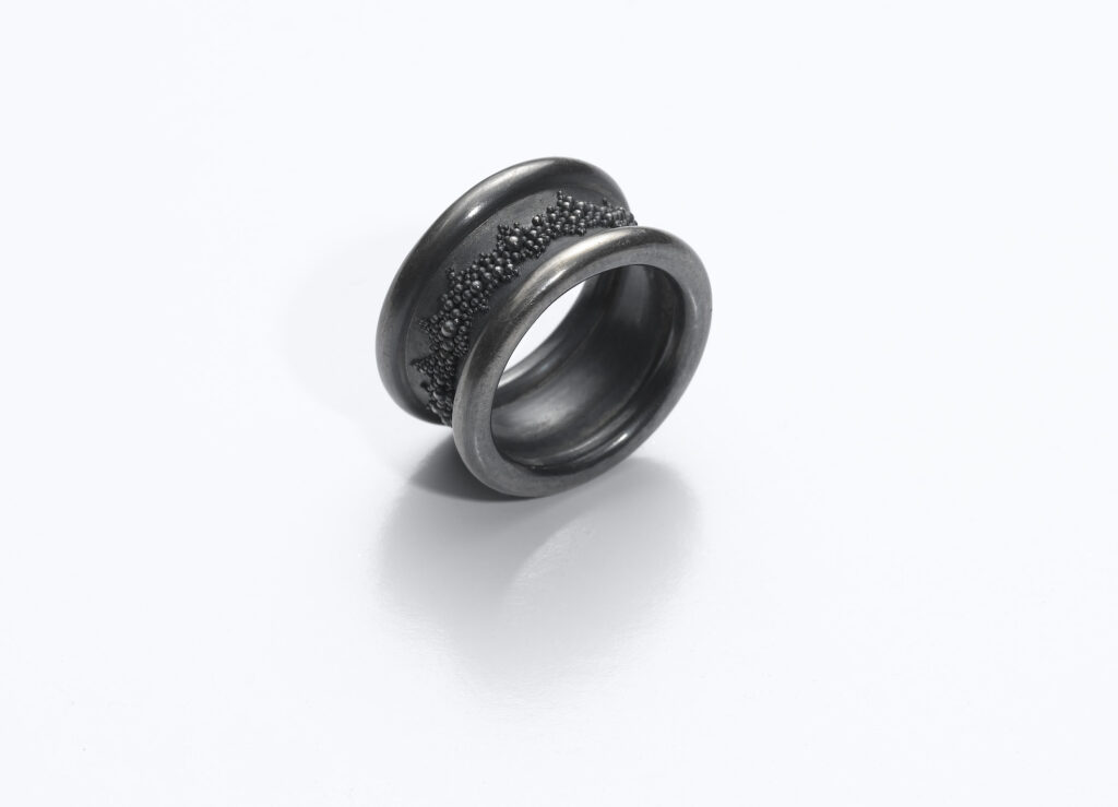 Ring Silber Granulation