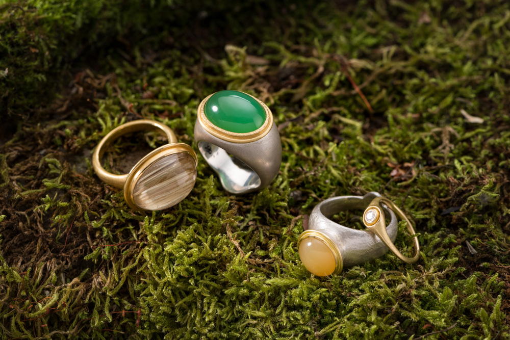 Ringe Silber Gold diverse Steine